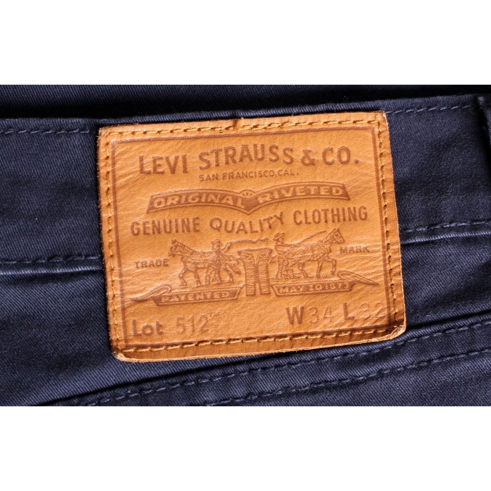 Levi's LEVI’S 512 PREMIUM Big E Slim Tapered Pants Trousers Men Size W34 L32 DZ7120 Jeans 34/32 Blue Slim 5-Pocket CasualMens Size US 34 / EU 50 - 2 Thumbnail