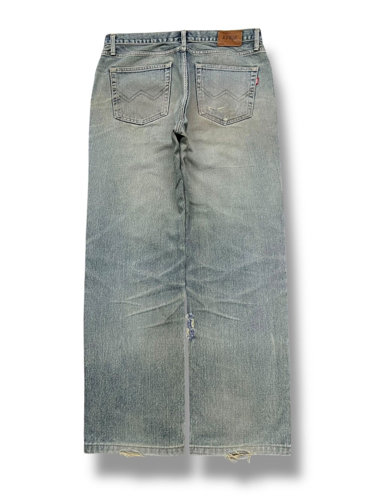Edwin Vintage Edwin 403 Japan Denim Jeans | Relaxed Straight | W35 Size US 35 - 3 Thumbnail
