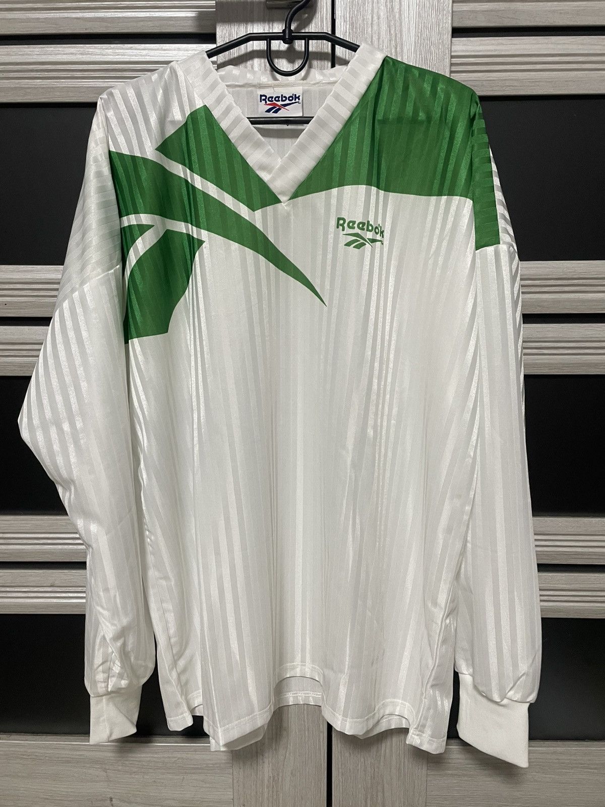 Reebok × Vintage Vintage 90s Reebok Longsleeve Jersey Rare Y2K Streetwear Tee Size US XXL / EU 58 / 5 - 1 Thumbnail