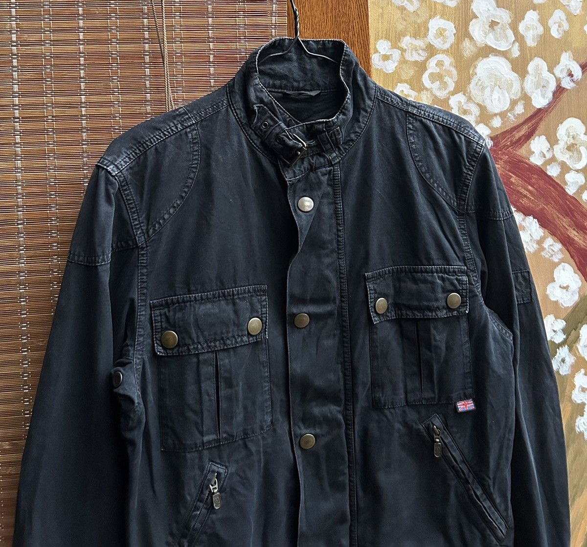 Belstaff Gold Label Black Prince Motorcycle Jacket Size M