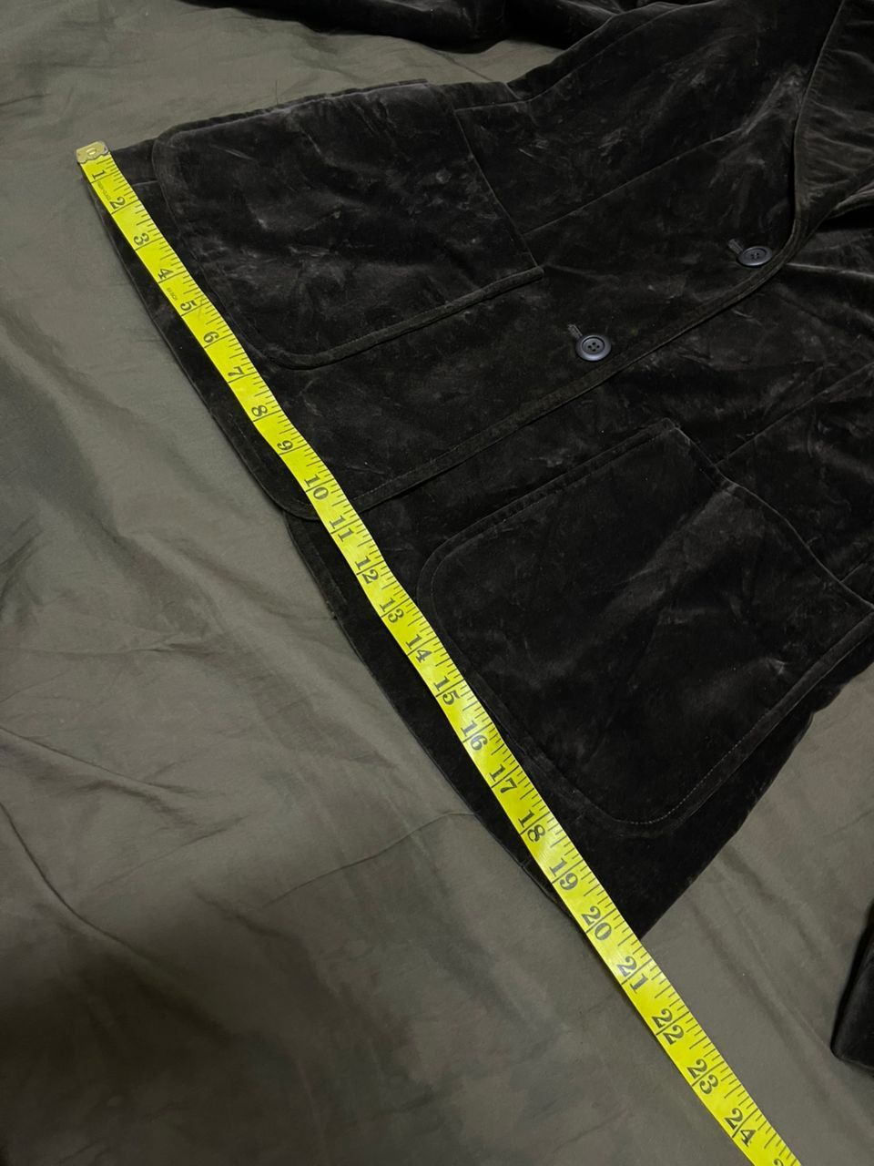 Vintage Vintage Yves Saint Laurent Dark Brown Velvet Blazaers Size US S / EU 44-46 / 1 - 13 Thumbnail