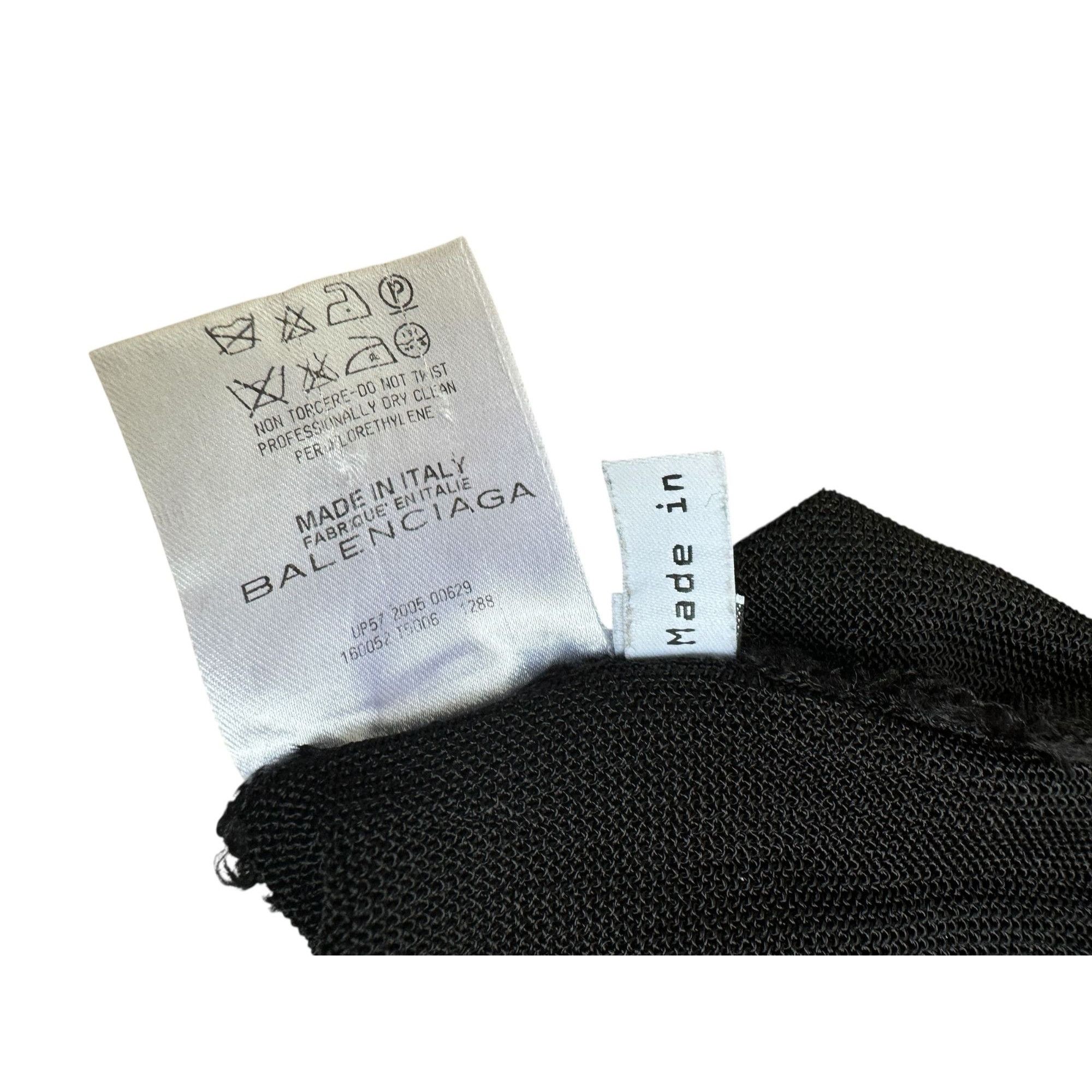 Balenciaga Nicolas Ghesquière SS 2005 Black Mesh Top Size XS / US 0-2 / IT 36-38 - 6 Thumbnail
