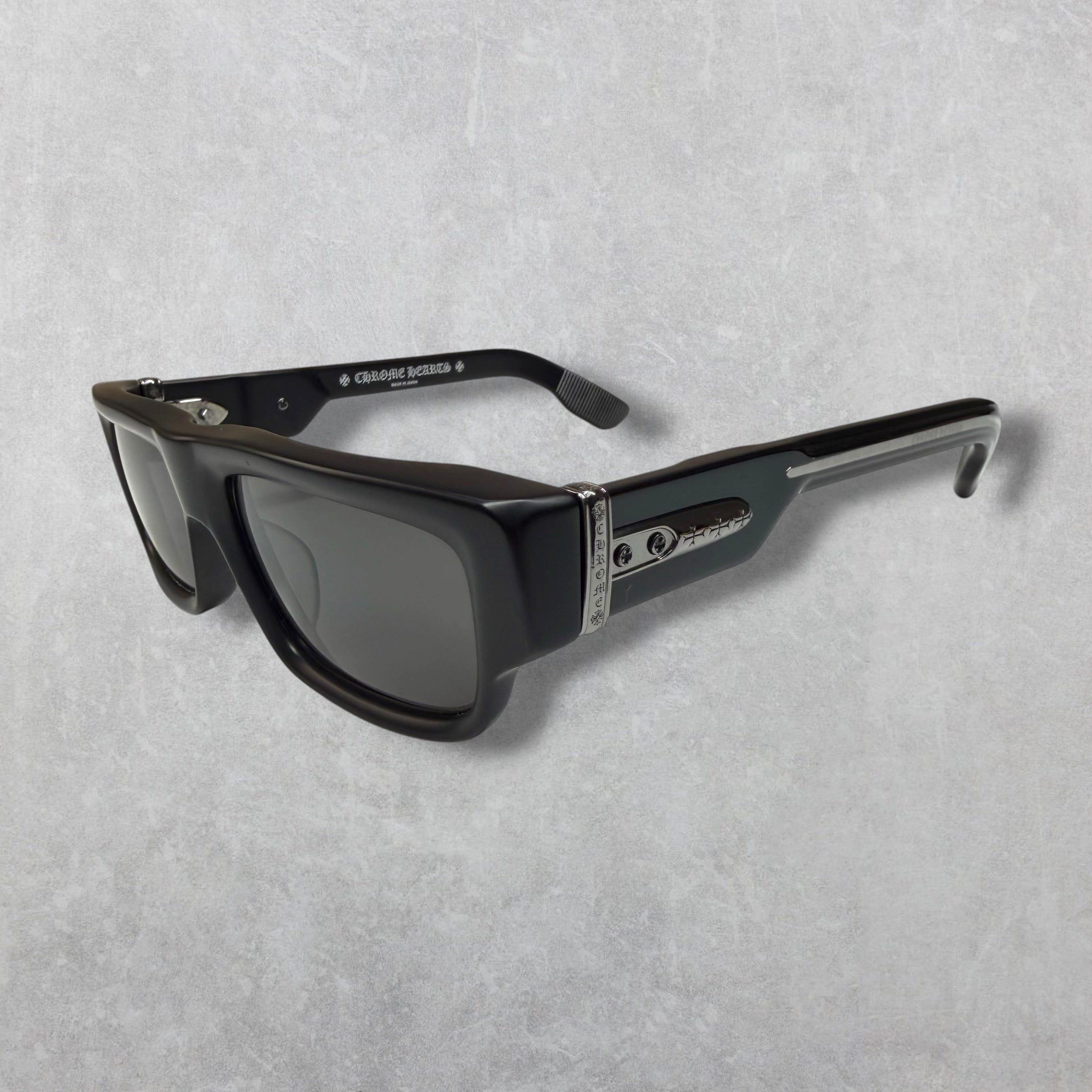 Chrome Hearts Chrome Hearts Girth Quake Black Sunglasses Size ONE SIZE - 1 Thumbnail