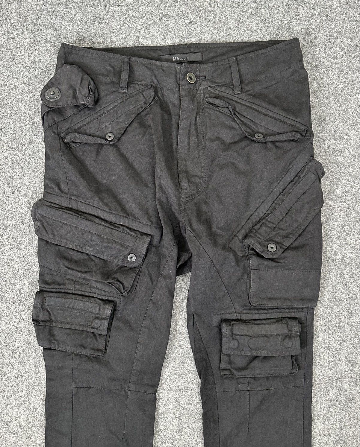 Julius Julius - S/S12 Gas Mask Tactical Cargo Pants - Black Size US 30 / EU 46 - 3 Thumbnail