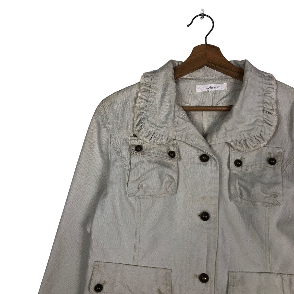 Japanese Brand 📌CROPPED BIKER JACKET HEEHIRASA JAPAN CARGO POCKETS Size US L / EU 52-54 / 3 - 10 Thumbnail