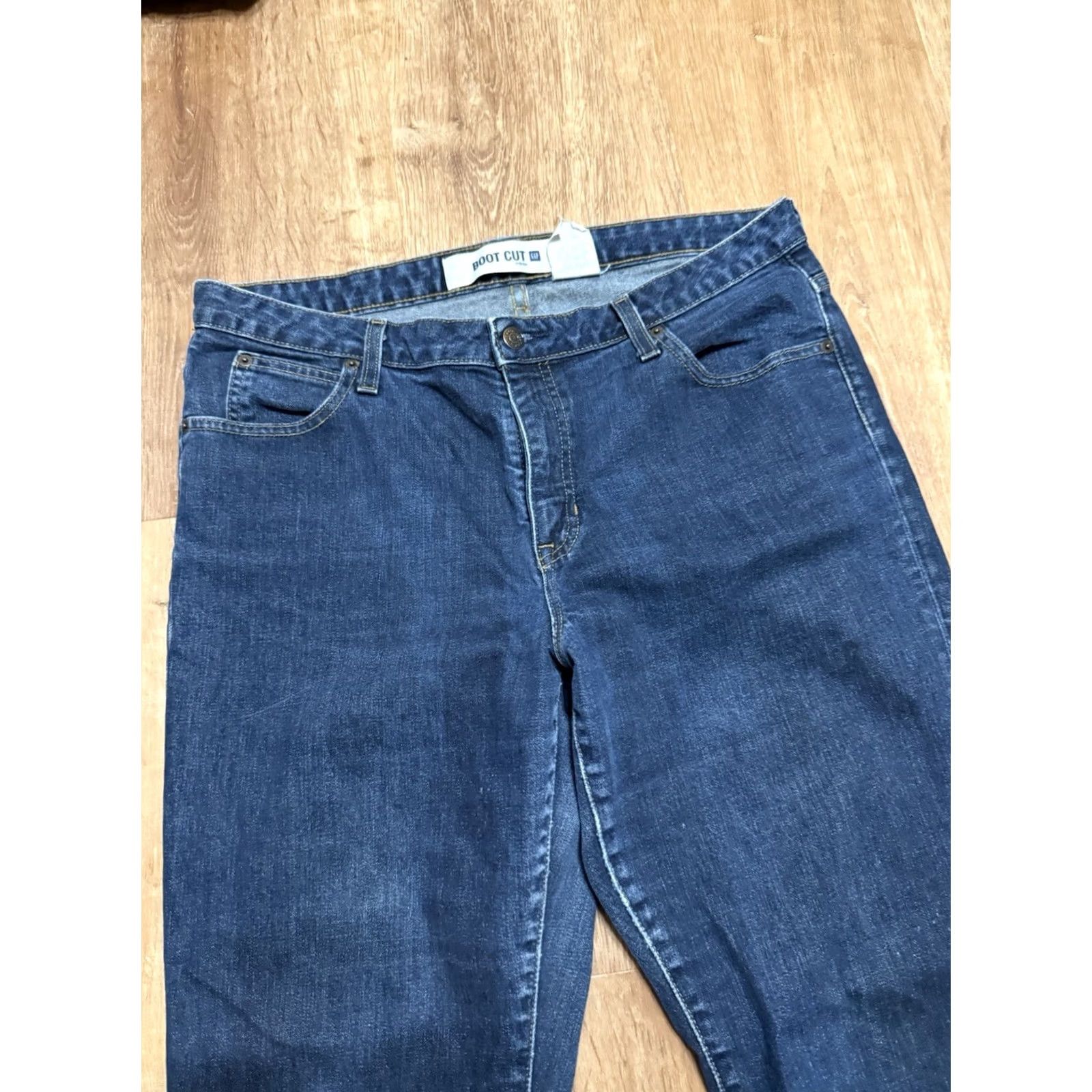 Gap Gap 1969 Jeans Women 16 Bootcut Denim Blue Stretch 34x30 Cowgirl Western Regular Adult Womens Size 24" / US 00 / IT 34 - 4 Thumbnail
