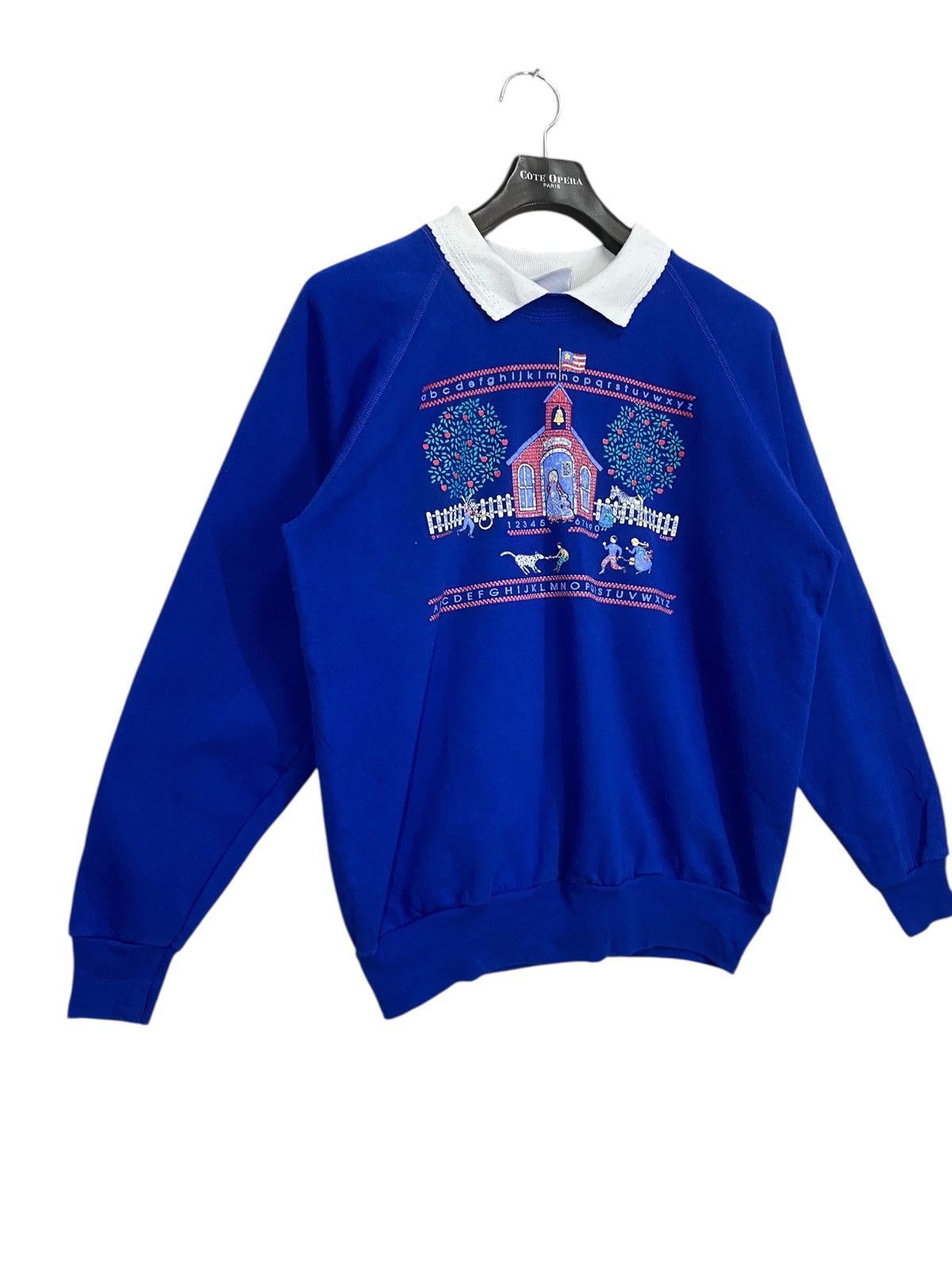 Vintage Vintage 90s morning sun sweatshirt crewneck pullover size L Size US L / EU 52-54 / 3 - 3 Thumbnail