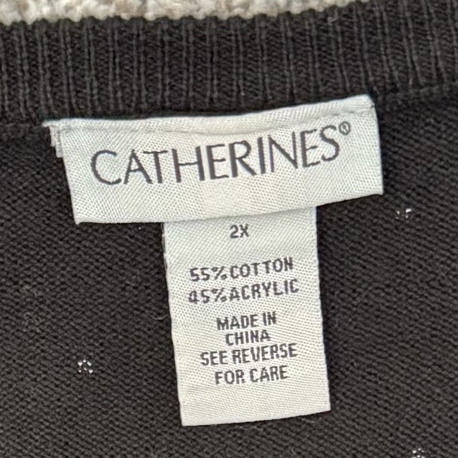 Other Catherines Cardigan Womens 2X Rhinestones Embellished 2010s Size XXL / US 16-18 / IT 52-54 - 6 Thumbnail