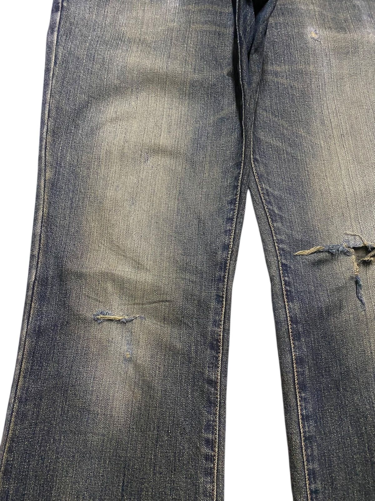 KOZABURO × Wrangler Wrangler 1970 Mud Wash Distressed Straight Jeans Size US 33 - 7 Thumbnail
