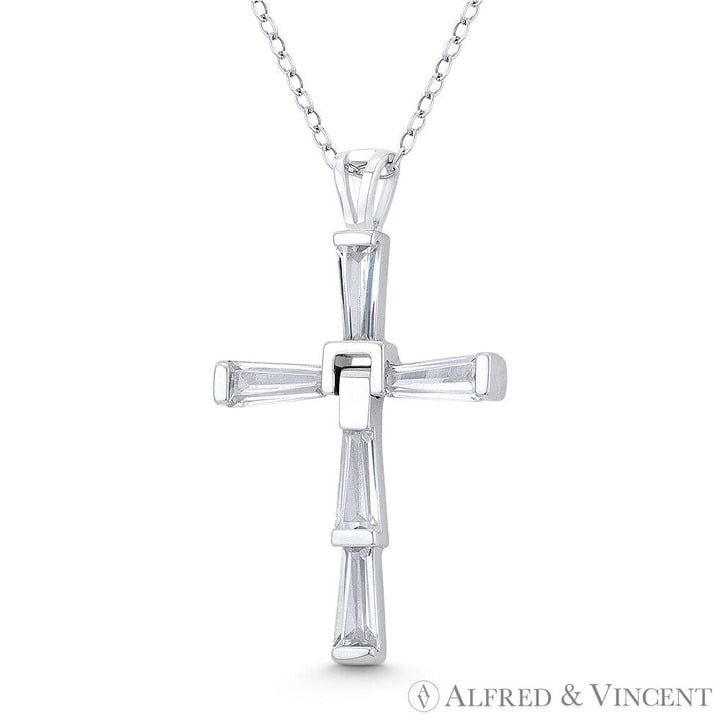 Other 5-Stone Latin Cross CZ Crystal in .925 Sterling Silver Size ONE SIZE - 1 Preview