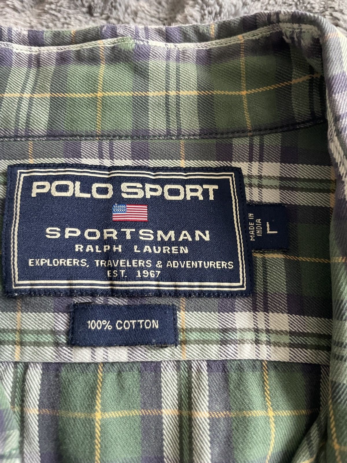 Polo Ralph Lauren Polo Sport Sportsman Flannel Plaid Size US L / EU 52-54 / 3 - 8 Thumbnail