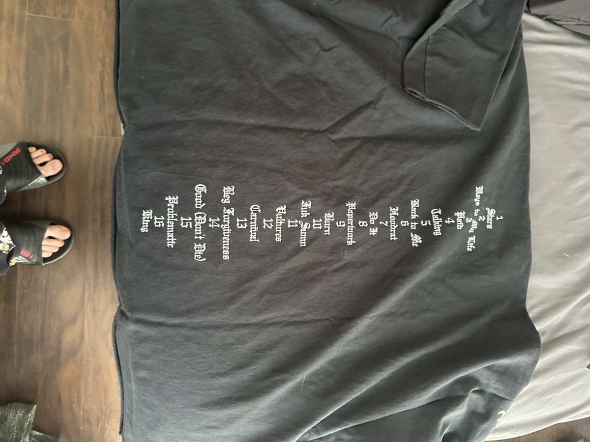 Yeezy Yzy Kanye Vultures Black Long Sleeve Tee Size US M / EU 48-50 / 2 - 2 Thumbnail