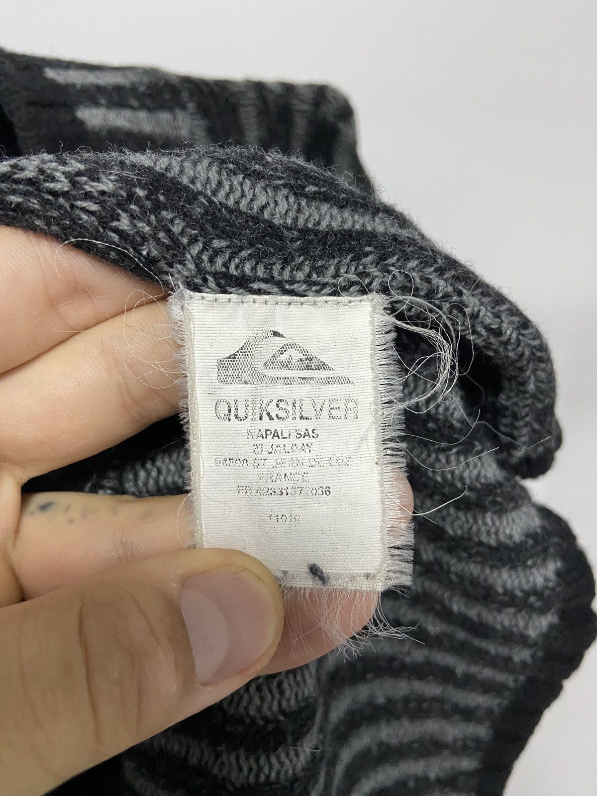 Quiksilver × Vintage Quiksilver Vintage small Logo Sweater Zip Knitted Y2K Size US L / EU 52-54 / 3 - 7 Thumbnail