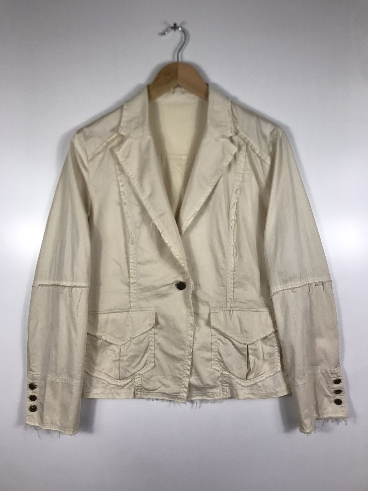 14th Addiction × If Six Was Nine × Seditionaries ⚡️Vintage LookLa Distressed Style Button Coat Jacket Size M / US 6-8 / IT 42-44 - 1 Thumbnail