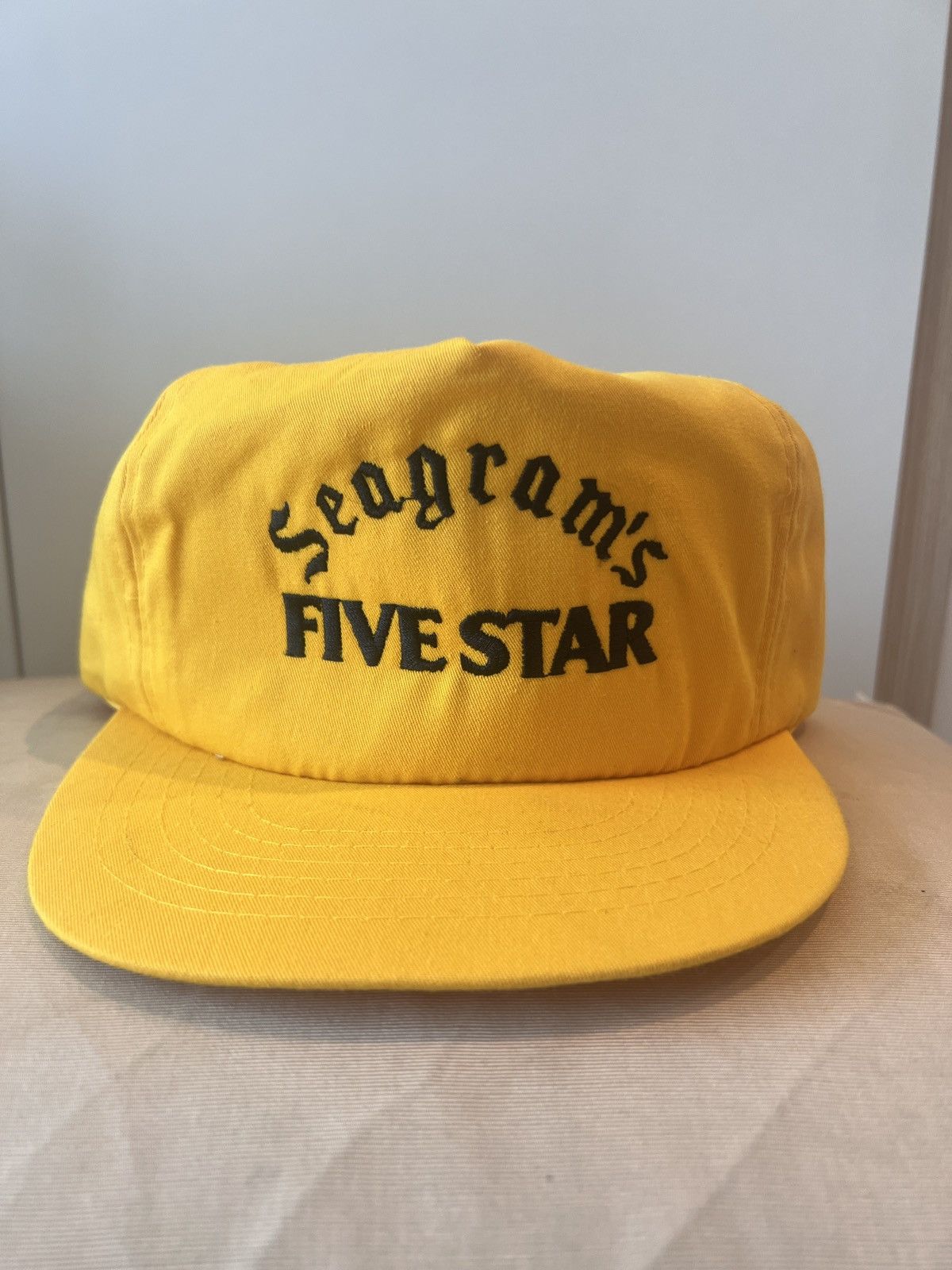Other Vintage 80s 90s Seagrams Five Star Whiskey Hat Yellow Size ONE SIZE - 1 Thumbnail