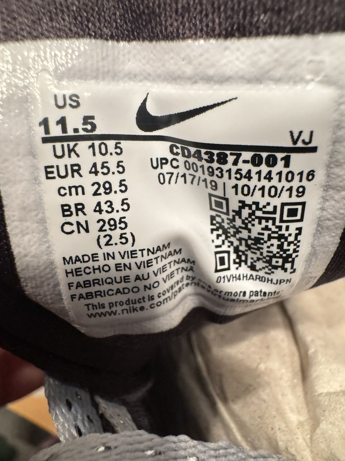 Nike Nike Air Streak Lite ‘Black Grey’ - Size 11.5 Size US 11.5 / EU 44-45 - 6 Thumbnail