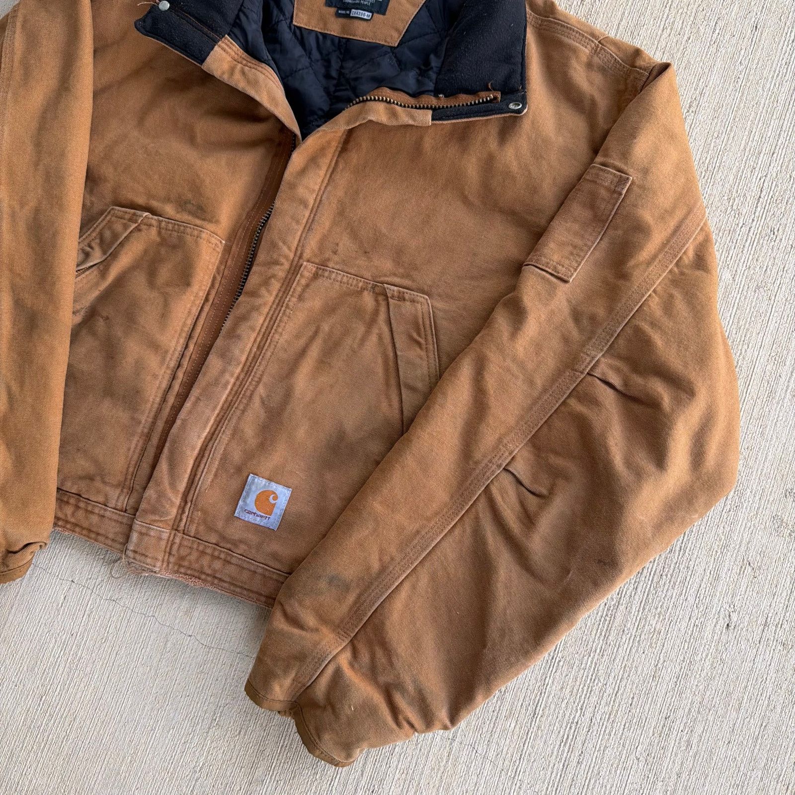 Carhartt × Vintage Carhartt brown cropped Detroit style work wear jacket Size US XL / EU 56 / 4 - 4 Thumbnail
