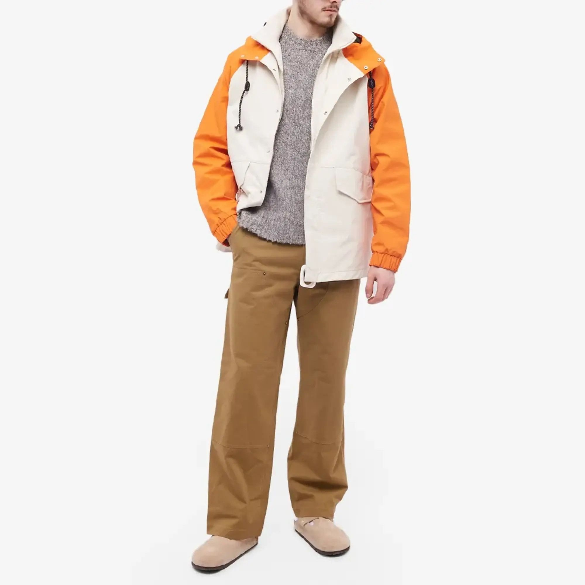 JW Anderson JW Anderson beige orange colorblock hood parka jacket Medium Size US M / EU 48-50 / 2 - 3 Thumbnail
