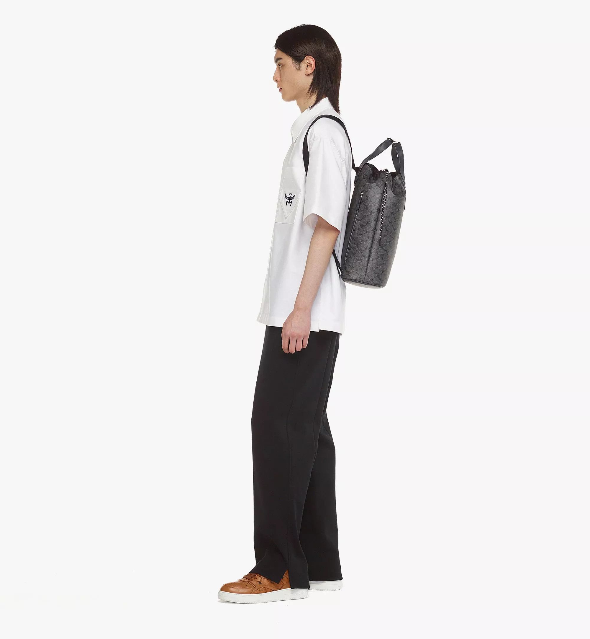 MCM o1mt1gz0325 Size: OS / Backpack Medium in Black/Grey Size ONE SIZE - 6 Thumbnail