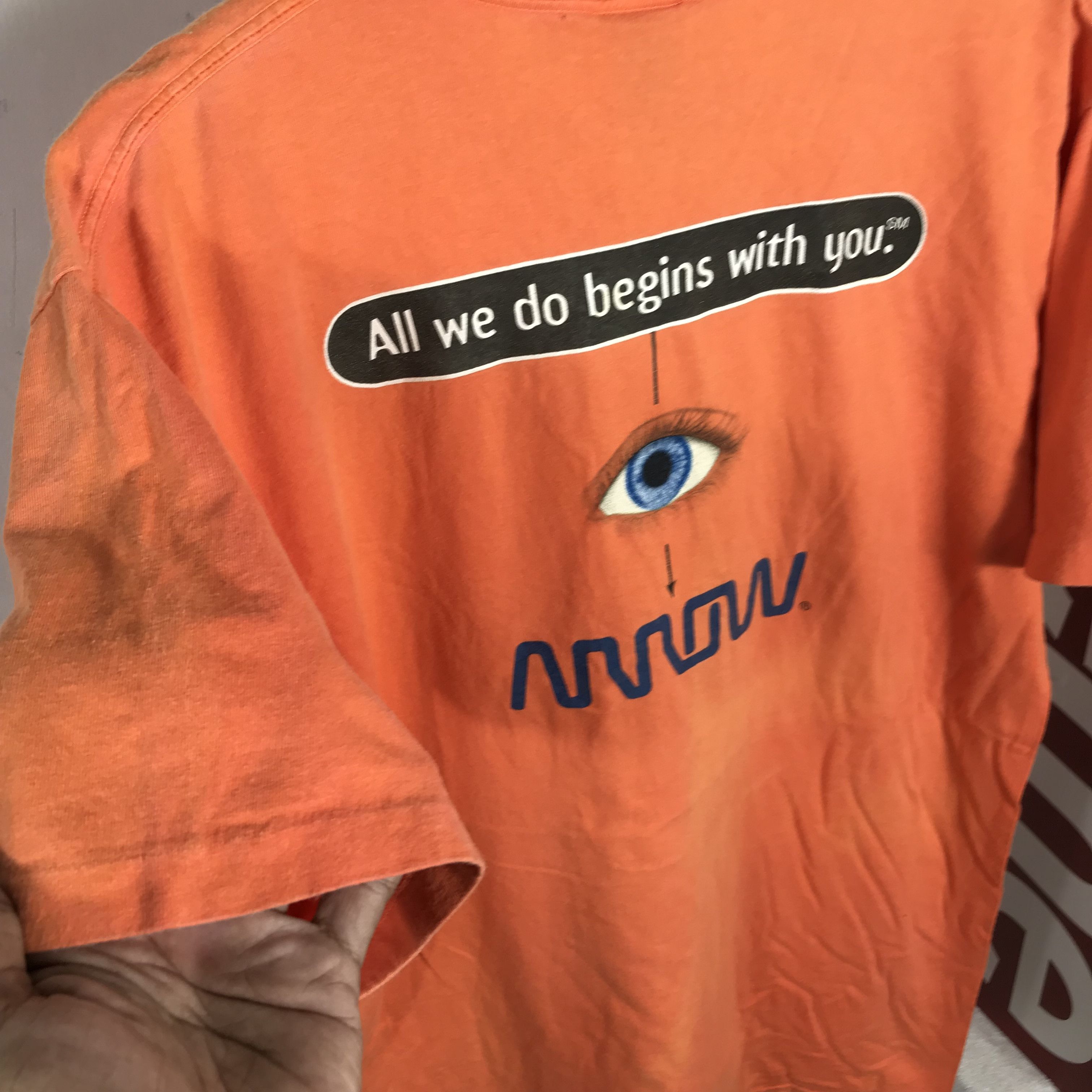 MoMA 90S Rare all we do begin with you They Show eyes HUMOR Size US XL / EU 56 / 4 - 6 Thumbnail