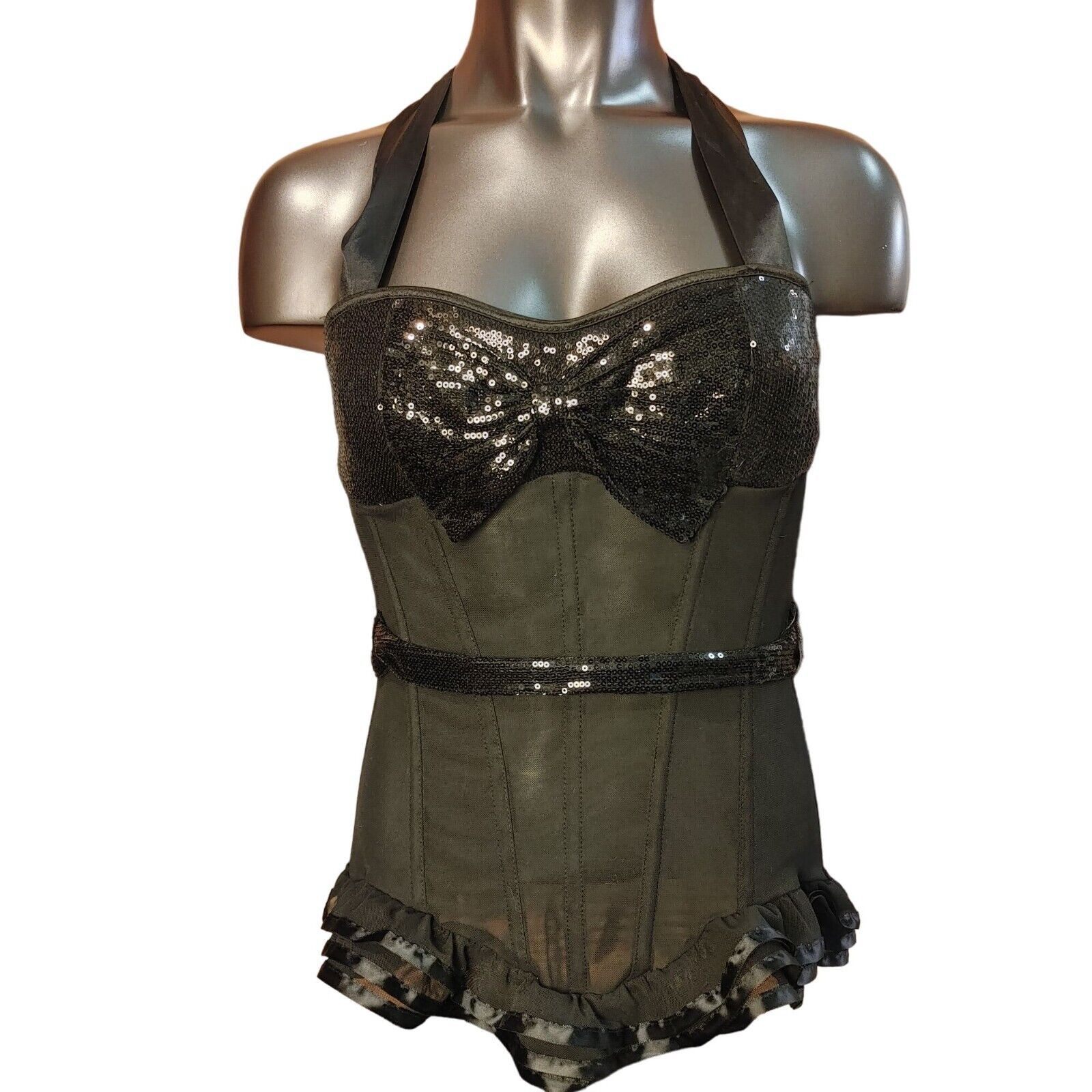 Other Adore Me M Sexy Corset Sequin Costume Halloween Burlesque Size M / US 6-8 / IT 42-44 - 1 Thumbnail