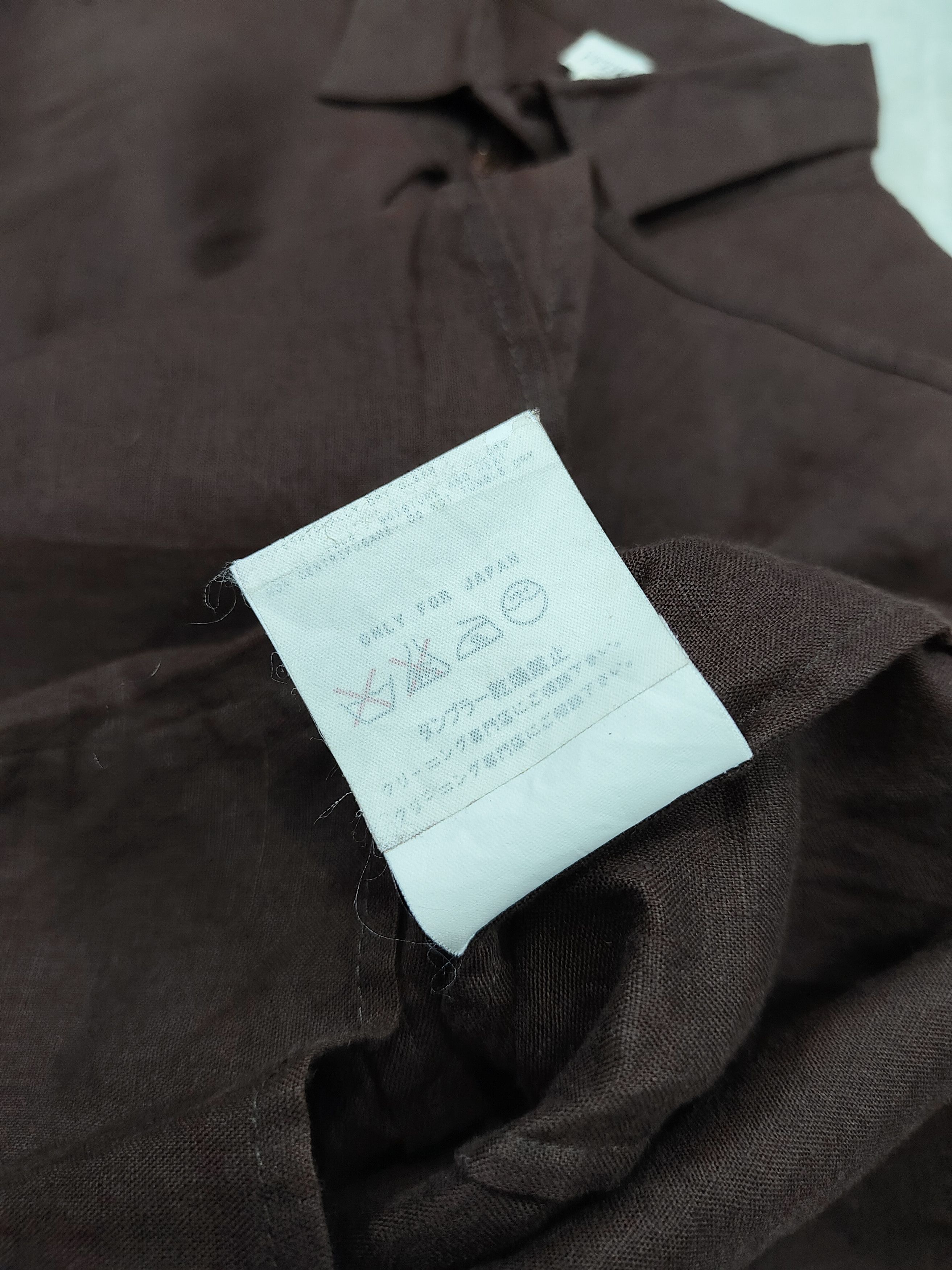 Gianfranco Ferre 90s Gianfranco Ferre- Wrap Cut Out Asymmetric Linen Shirt Size M / US 6-8 / IT 42-44 - 10 Thumbnail