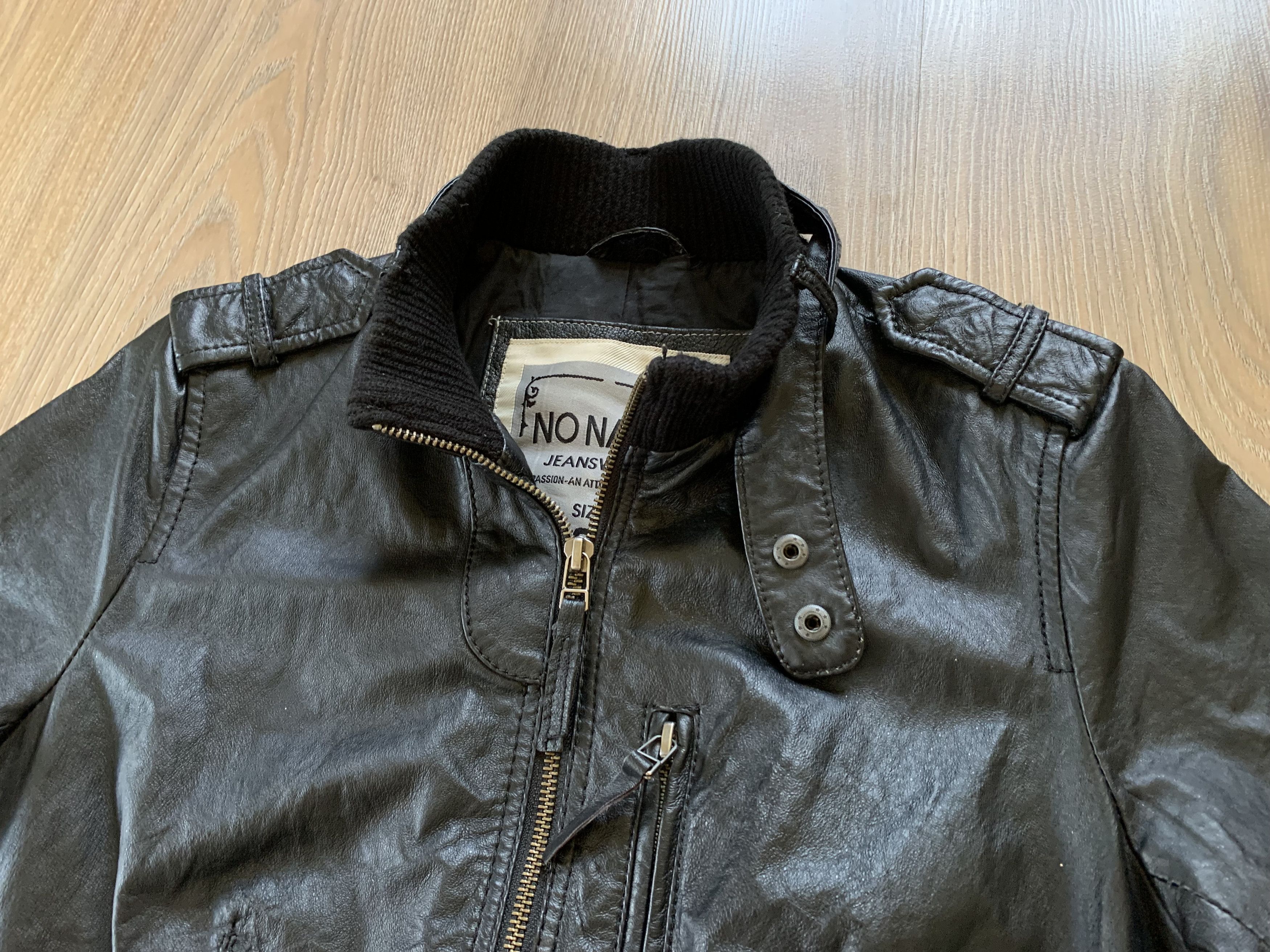 Other No Name Black Leather Bomber Jacket Size S / US 4 / IT 40 - 5 Thumbnail
