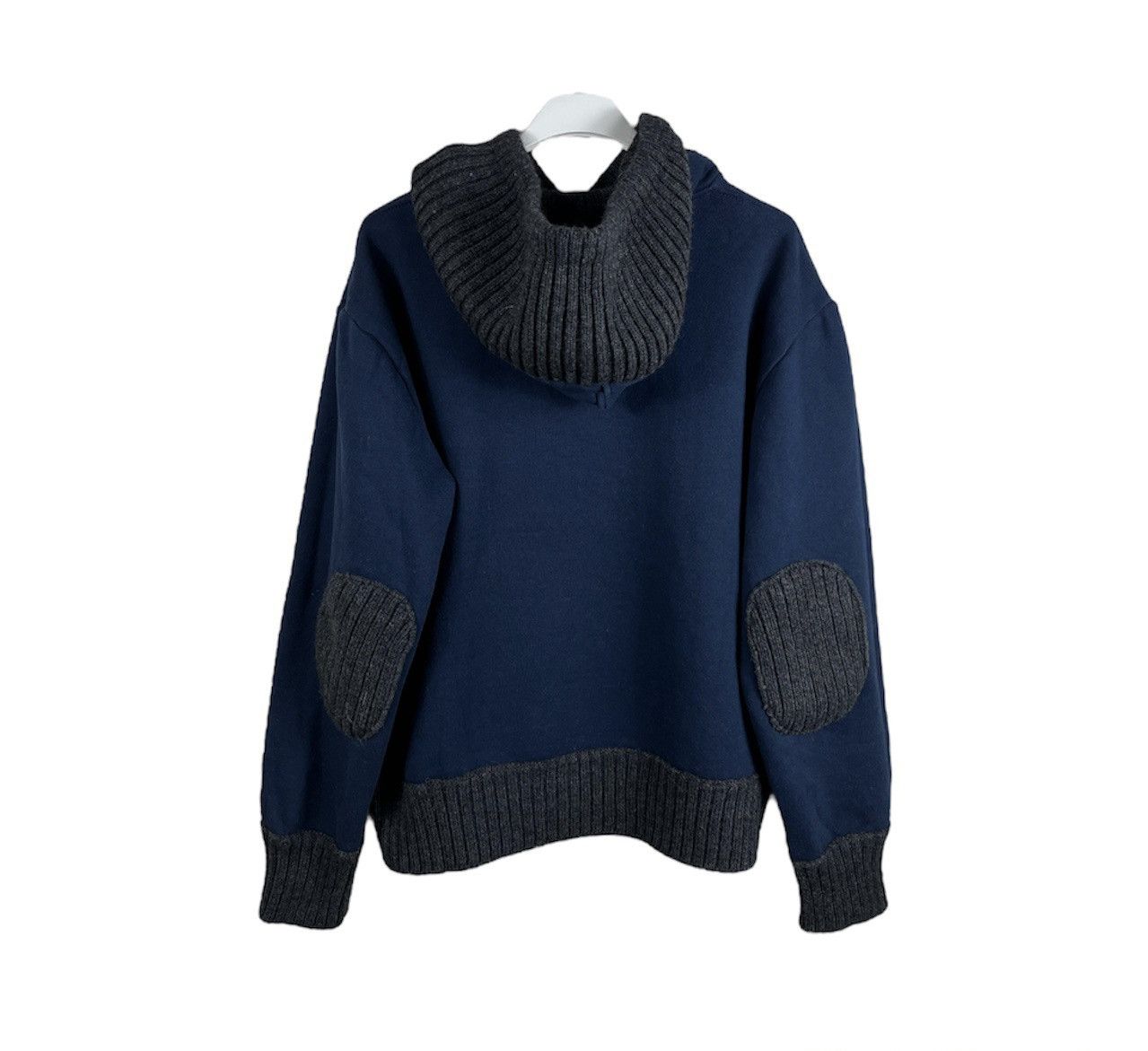 DAVID NAMAN David Mayer Naman hybrid wool cotton knit hoodie button up Size XL / US 12-14 / IT 48-50 - 2 Thumbnail