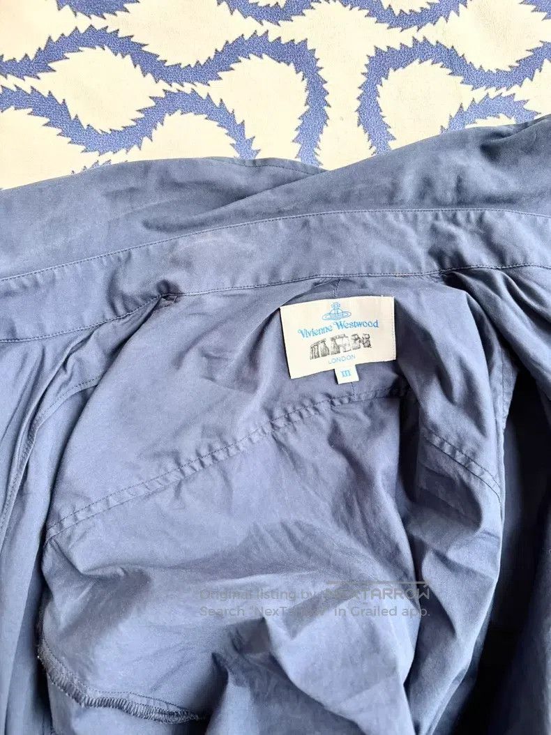 Vivienne Westwood Vivienne Westwood Blue asymmetrical cut short-sleeved shir Size L / US 10 / IT 46 - 7 Thumbnail