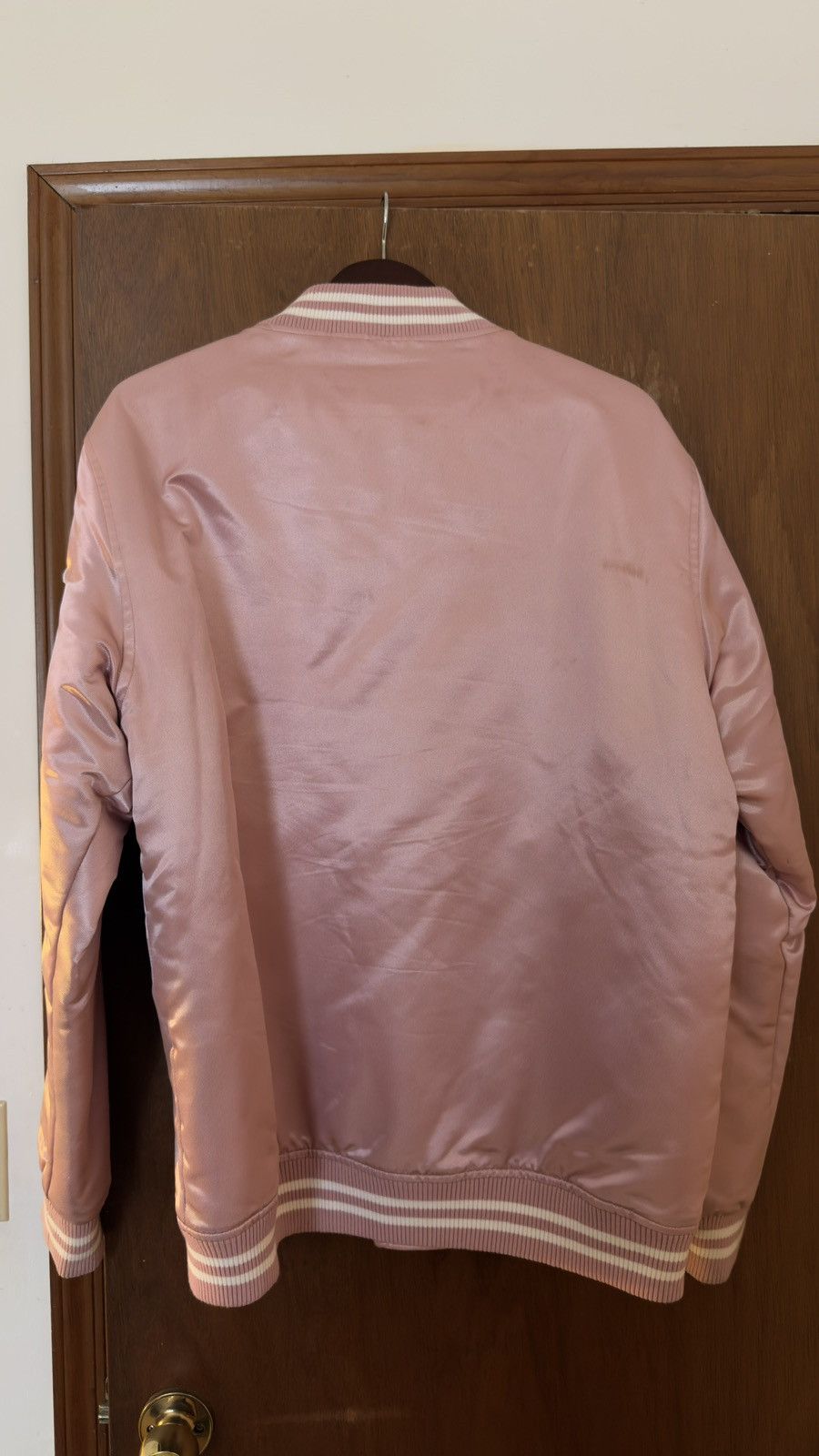 Champion × Kith Kith x Champion Satin Bomber Jacket (Pink) Size US L / EU 52-54 / 3 - 2 Thumbnail