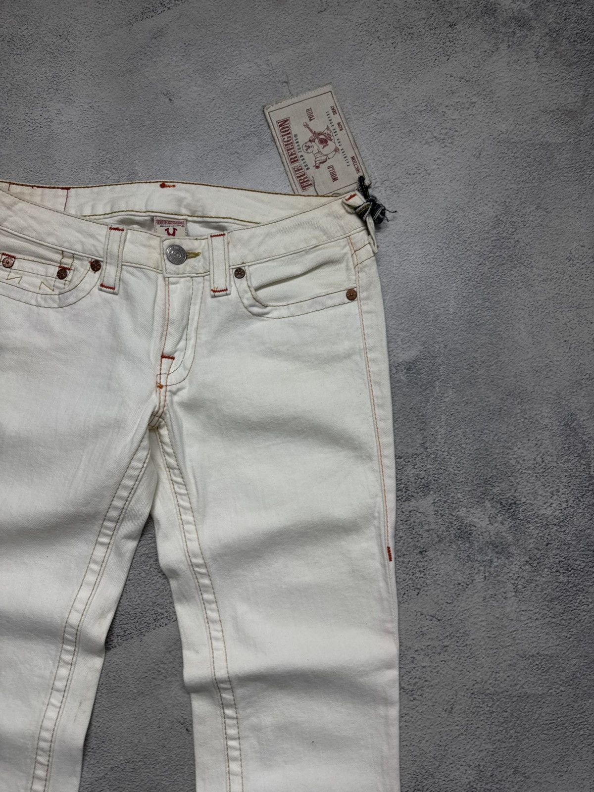True Religion Vintage True Religion USA White Jeans 90’s Size 29" - 15 Thumbnail