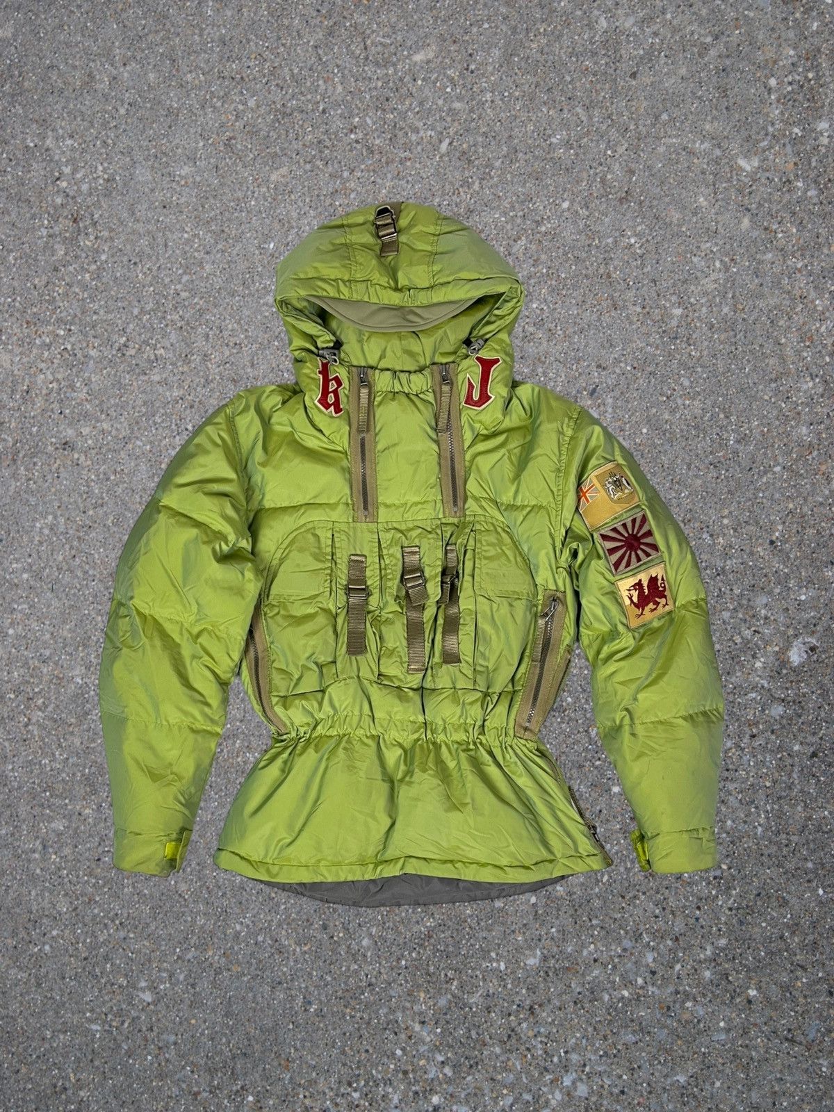 image of Avant Garde x Vintage Y2K Kejo Japanese Down Puffer Jacket 2000S in Green, Women's (Size XS)