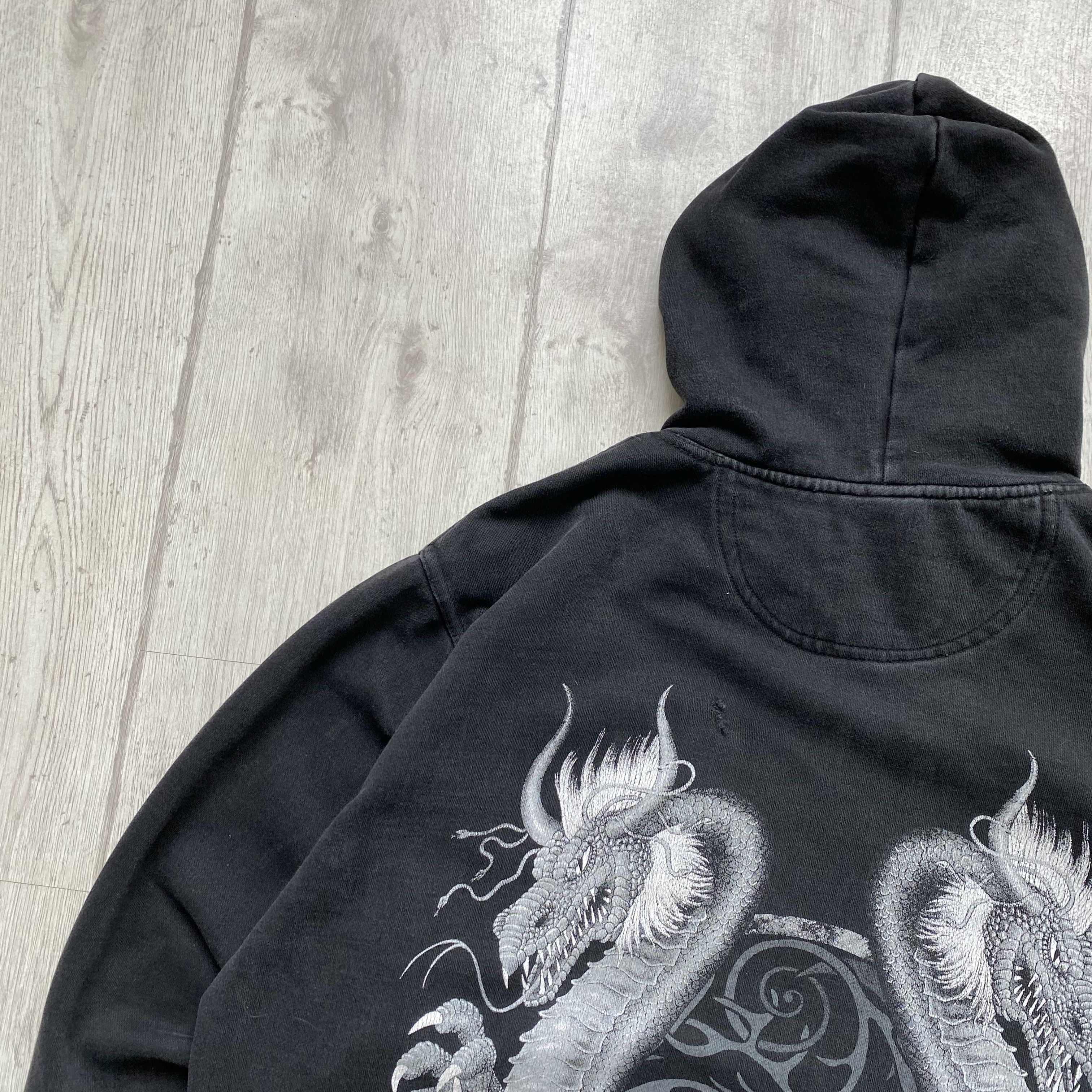 Japanese Brand 🐲 Vintage Japanese Tribal Dragon hoodie Y2K Thrashed Size US L / EU 52-54 / 3 - 12 Thumbnail