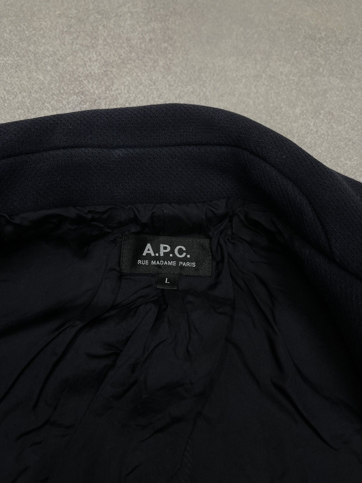 A.P.C. Mens A.P.C. Rue Madame Paris Bomber Jacket Navy Size L Size US L / EU 52-54 / 3 - 12 Thumbnail