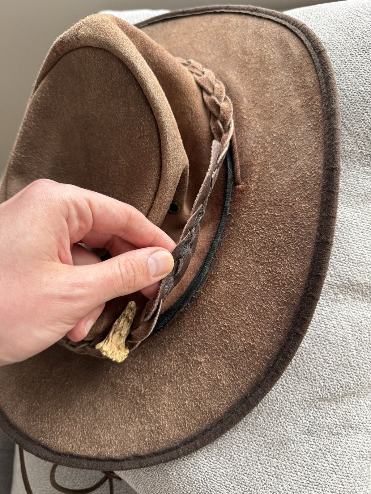 Vintage Barmah Australia x Trikora Squash Oiled Bones Leather Hat Size ONE SIZE - 12 Thumbnail