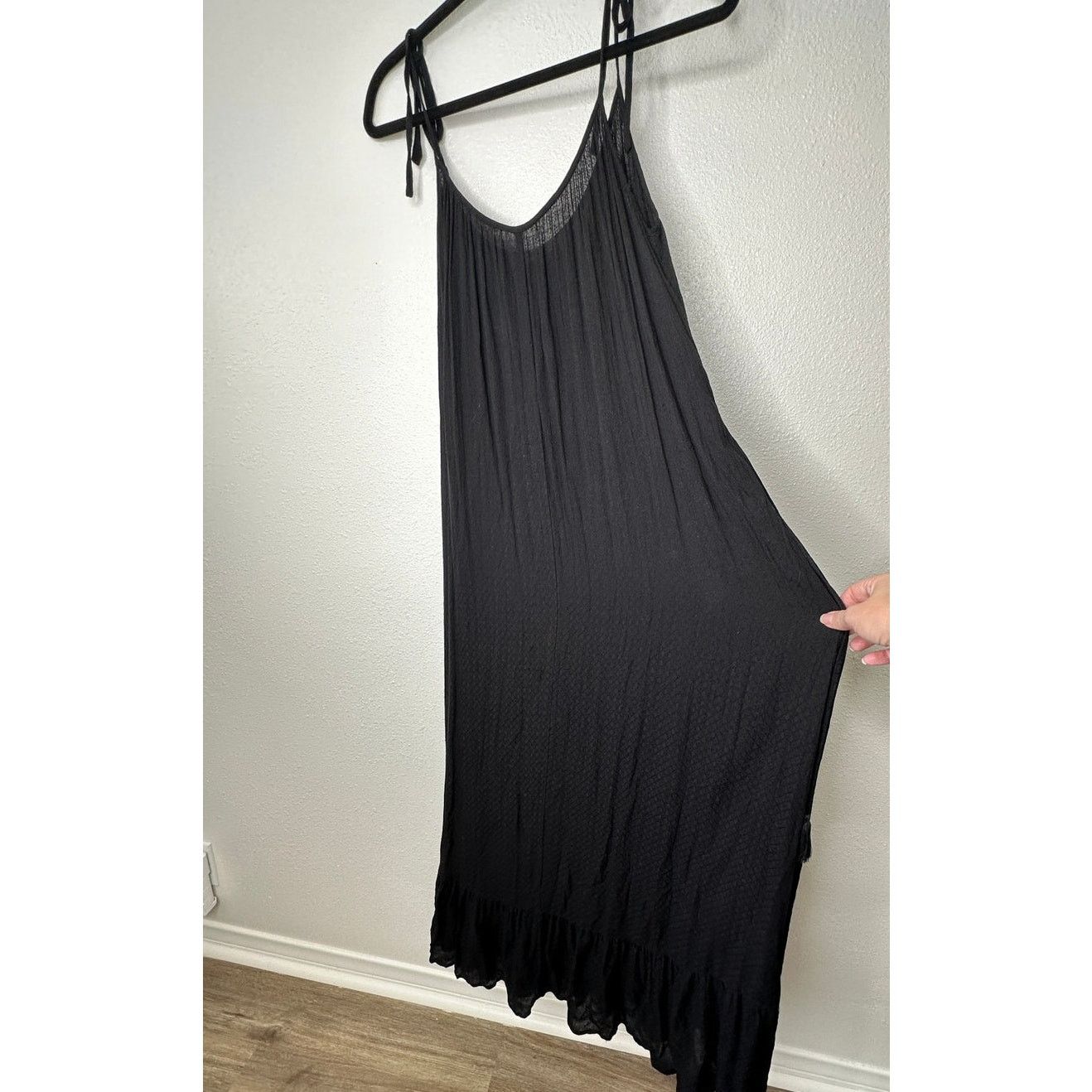 Other Lovestitch Black Gauze Tie Shoulder & Waist Maxi Sundress M Size M / US 6-8 / IT 42-44 - 1 Thumbnail