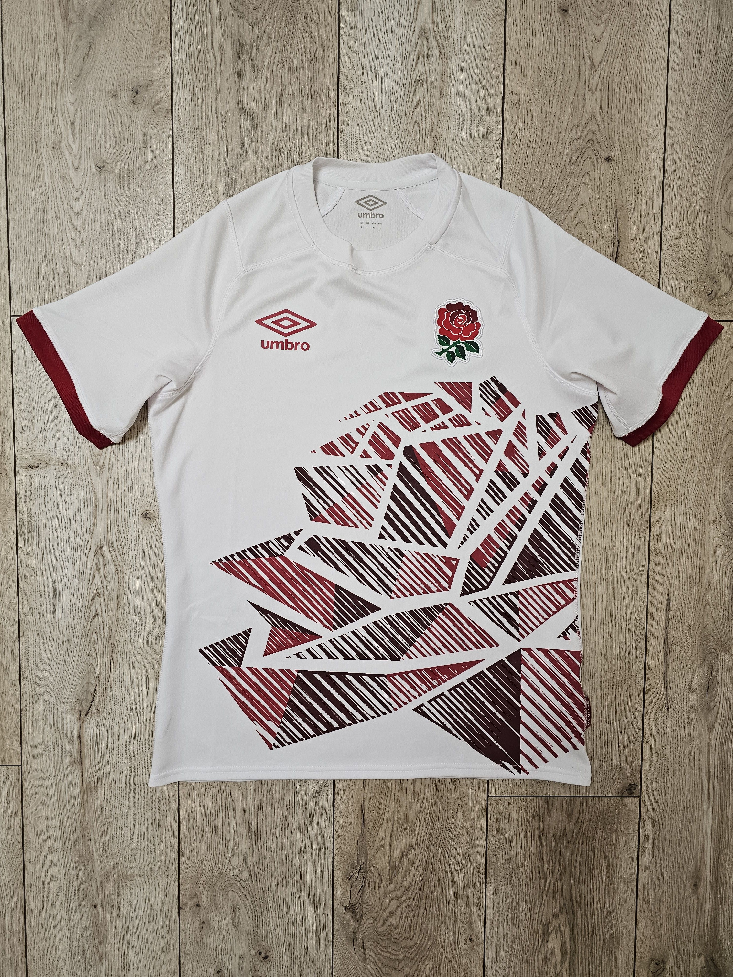 Umbro ENGLAND RUGBY JERSEY 2022 2023 HOME RUGBY SHIRT Size US L / EU 52-54 / 3 - 1 Thumbnail