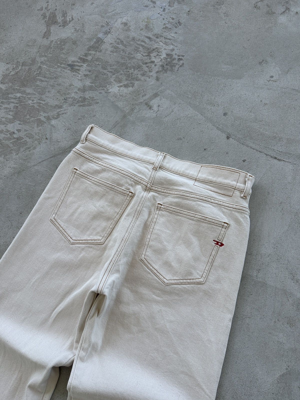 Diesel Diesel Denim Jeans Beige Embroidered Logo Women’s Size W27 Size 27" / US 4 / IT 40 - 7 Thumbnail