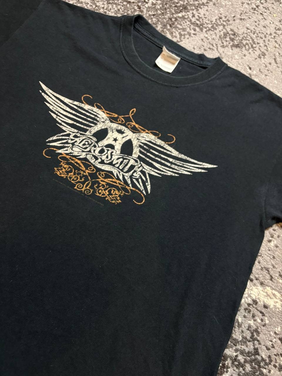 Band Tees × Vintage Vintage Y2K Aerosmith Big Logo Gothic Band Rock 2006 T shir Size US M / EU 48-50 / 2 - 2 Thumbnail