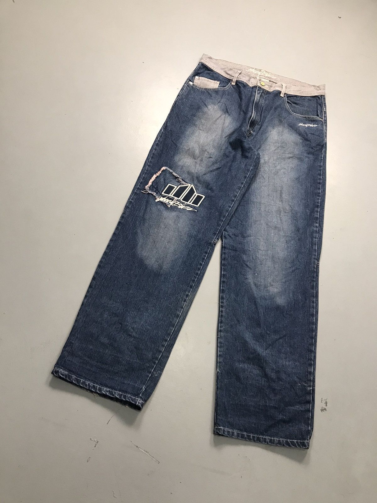 JNCO Vintage johnny blaze embroidered denim Size US 36 / EU 52 - 3 Thumbnail