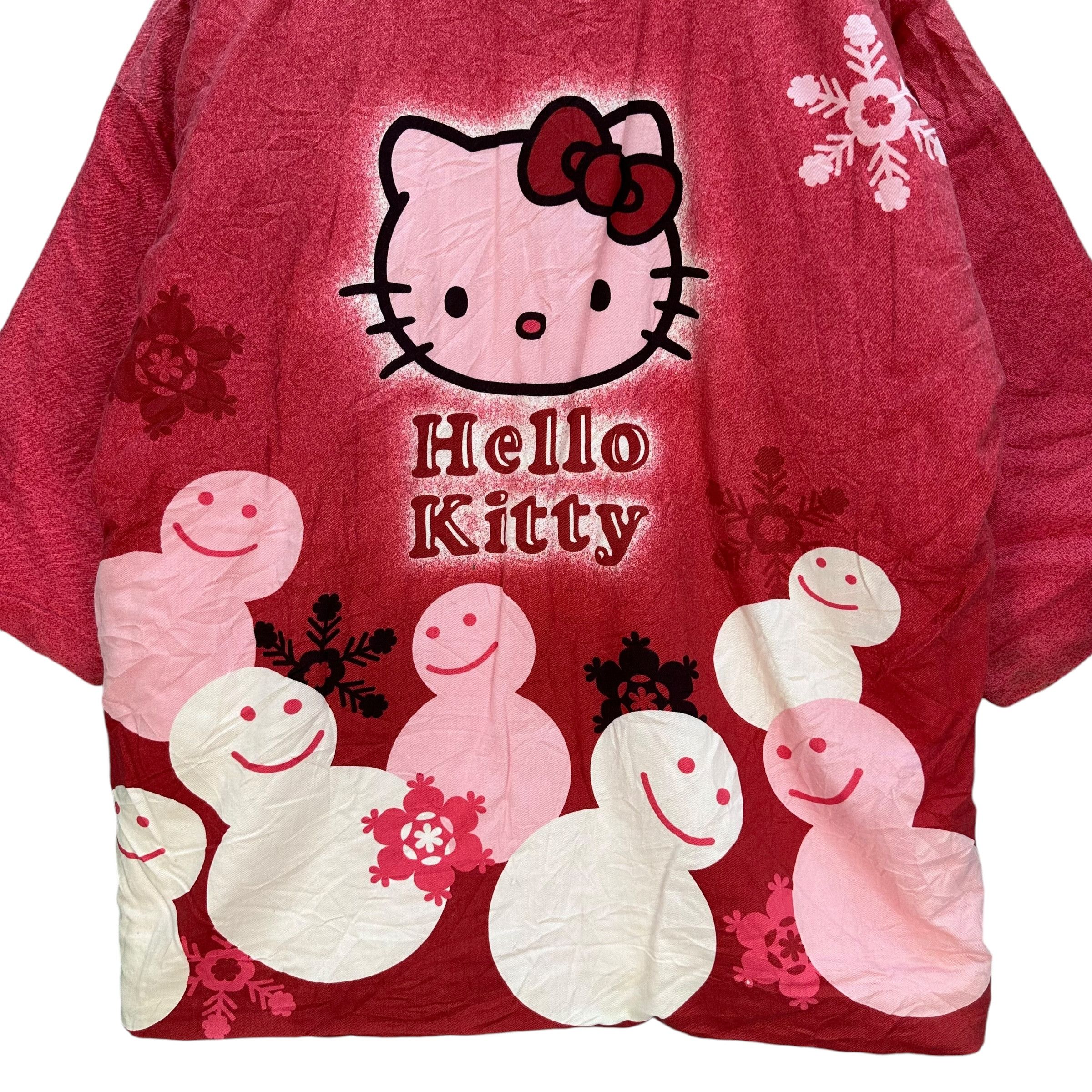 Japanese Brand HELLO KITTY Graphics All Over Print Kimono #A51-1193 Size US M / EU 48-50 / 2 - 2 Thumbnail