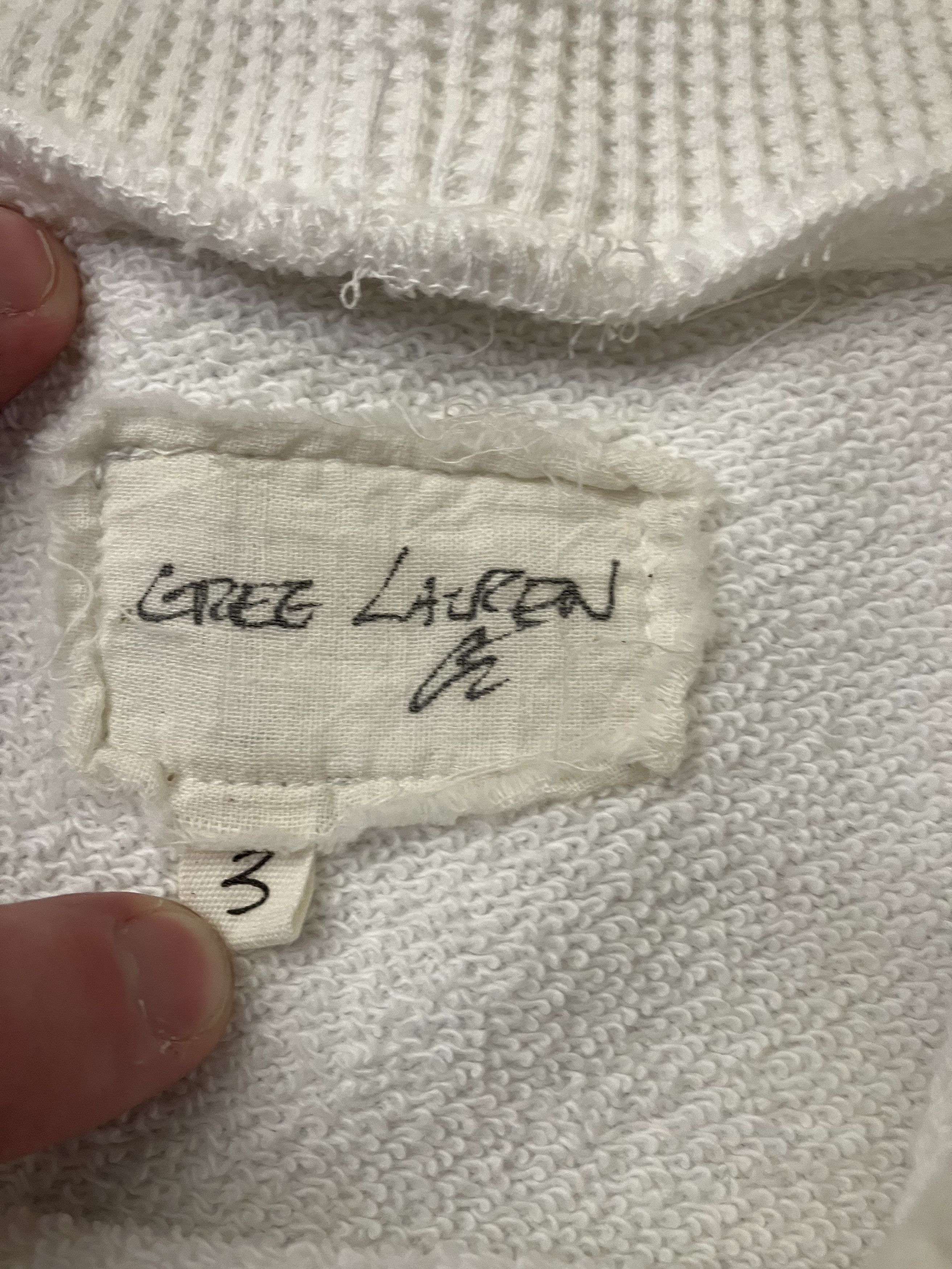 Greg Lauren $1250 NWT White/Denim Fragment Hoodie Large (Size 3) Size US L / EU 52-54 / 3 - 3 Thumbnail
