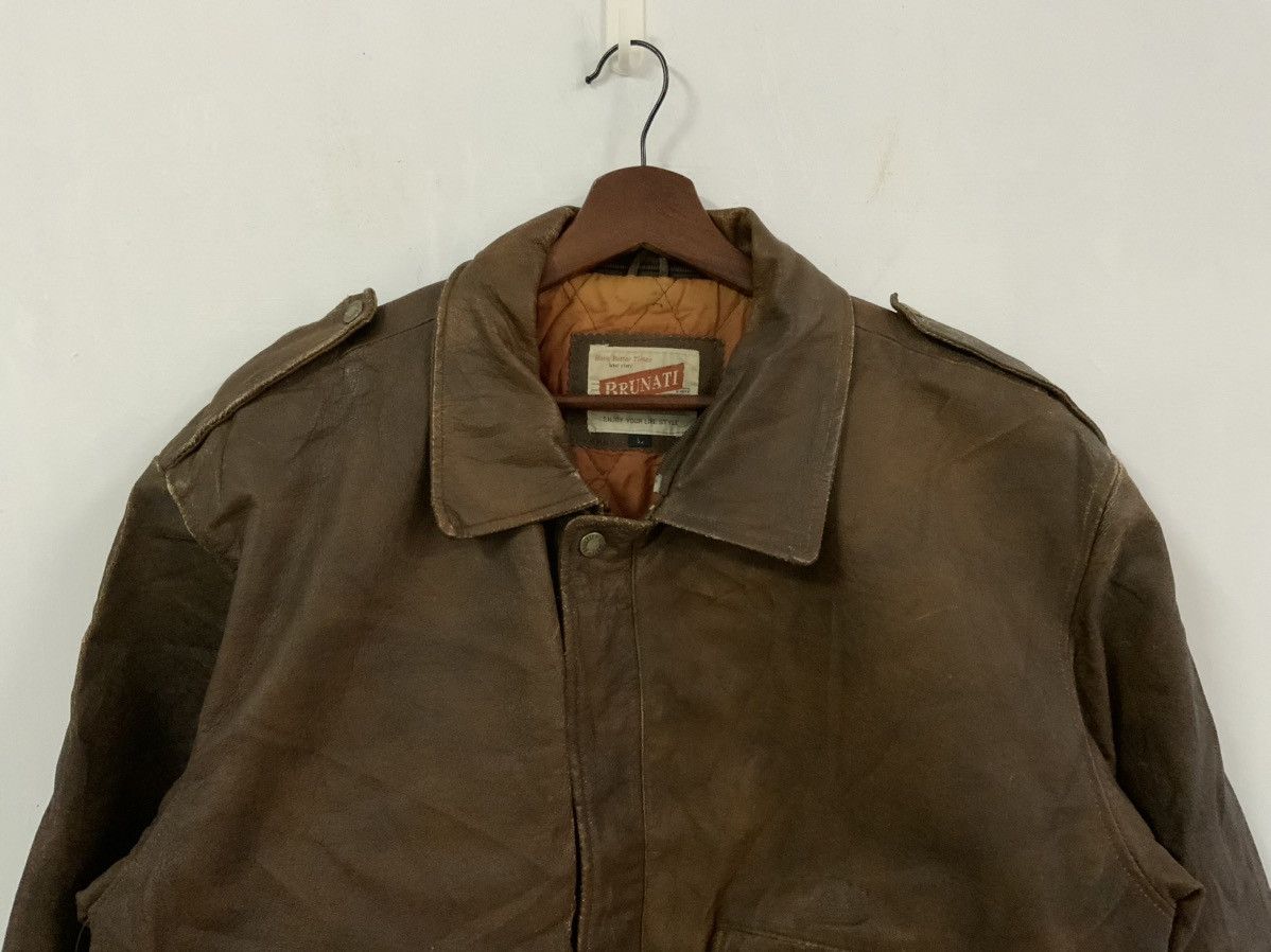 Genuine Leather Vintage Brunati Genuine Leather Fade Jacket Size US L / EU 52-54 / 3 - 5 Thumbnail