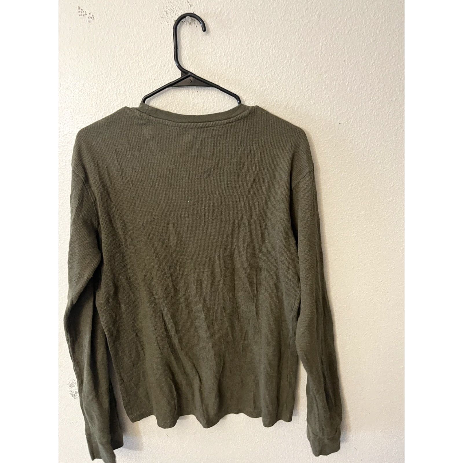 Avalanche Avalanche Mens Thermal Shirt Large Waffle Knit Brown Regular Fit Slim Casual Long Sleeve Pullover 60% Cotton 40% Polyester Size US L / EU 52-54 / 3 - 3 Thumbnail