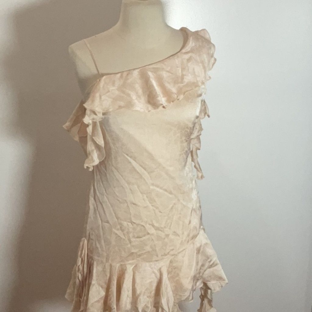 NBD NBD Angus Mini Dress in Champagne Butterfly, Size: S Size S / US 4 / IT 40 - 6 Thumbnail