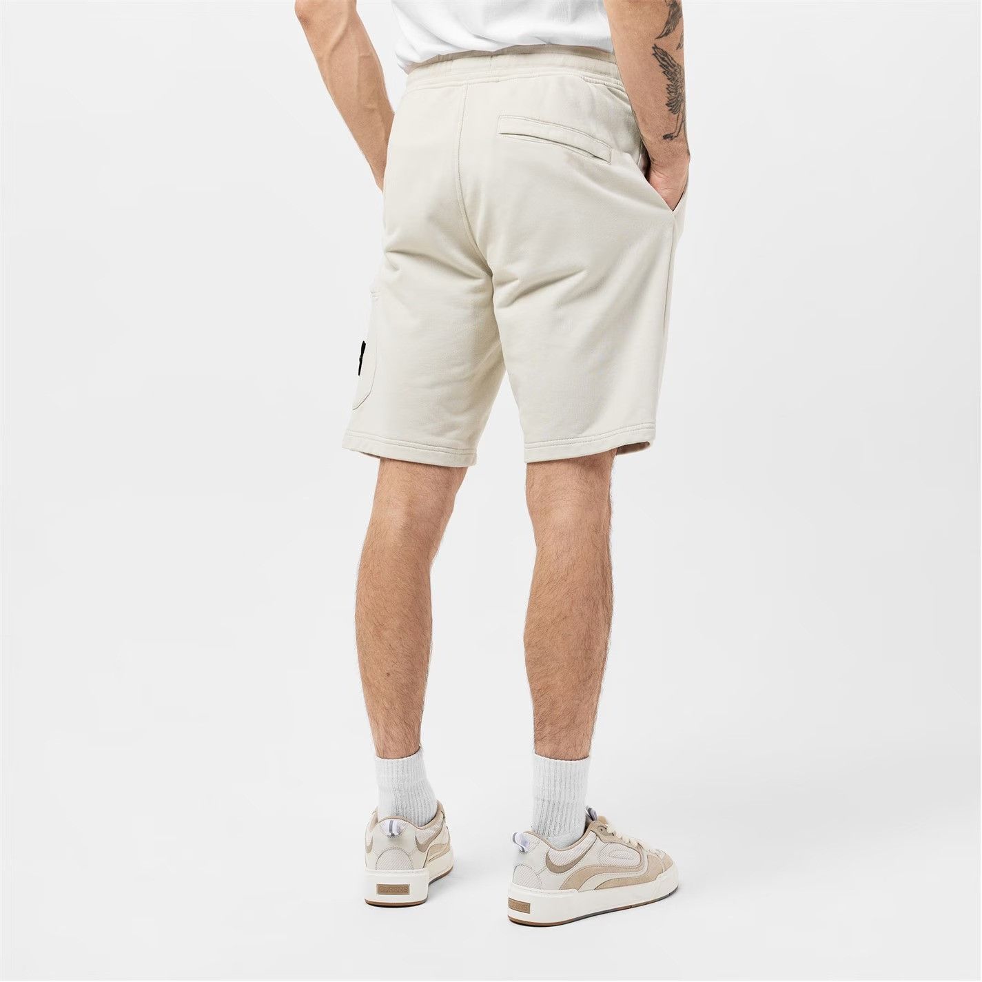 Stone Island o1g2r1mq0526 Logo Cotton Shorts in Grey Size US 30 / EU 46 - 5 Thumbnail