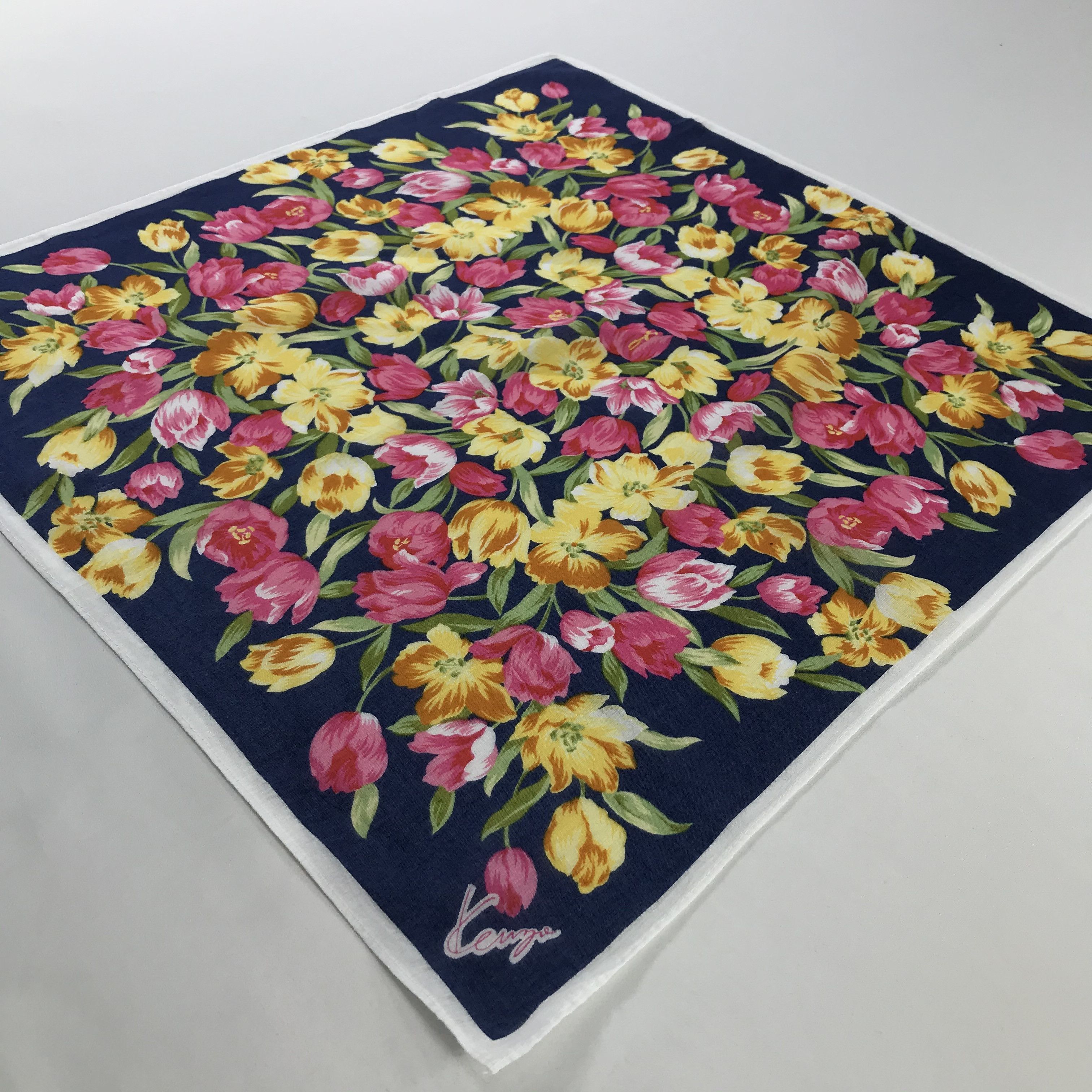 Kenzo × Vintage Kenzo Bandana / Handkerchief / Neckerchief - S715 Size ONE SIZE - 2 Thumbnail