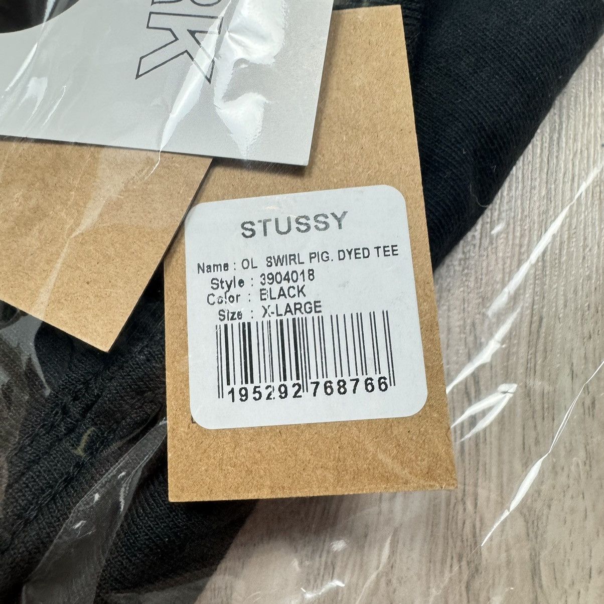 Our Legacy × Stussy Stussy Our Legacy Ol. Swirl Pig Dyed Tee Black Size XL Size US XL / EU 56 / 4 - 8 Thumbnail
