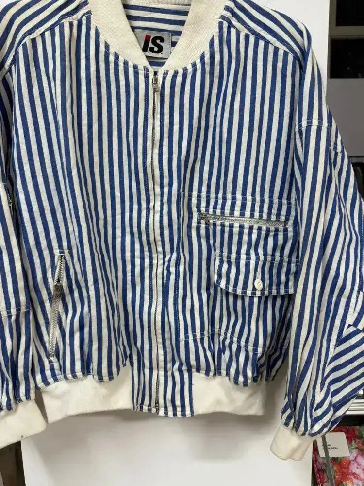 Issey Miyake Sz 9 Issey Miyake Sports 90s Logo Stripes Bomber Size US L / EU 52-54 / 3 - 5 Thumbnail