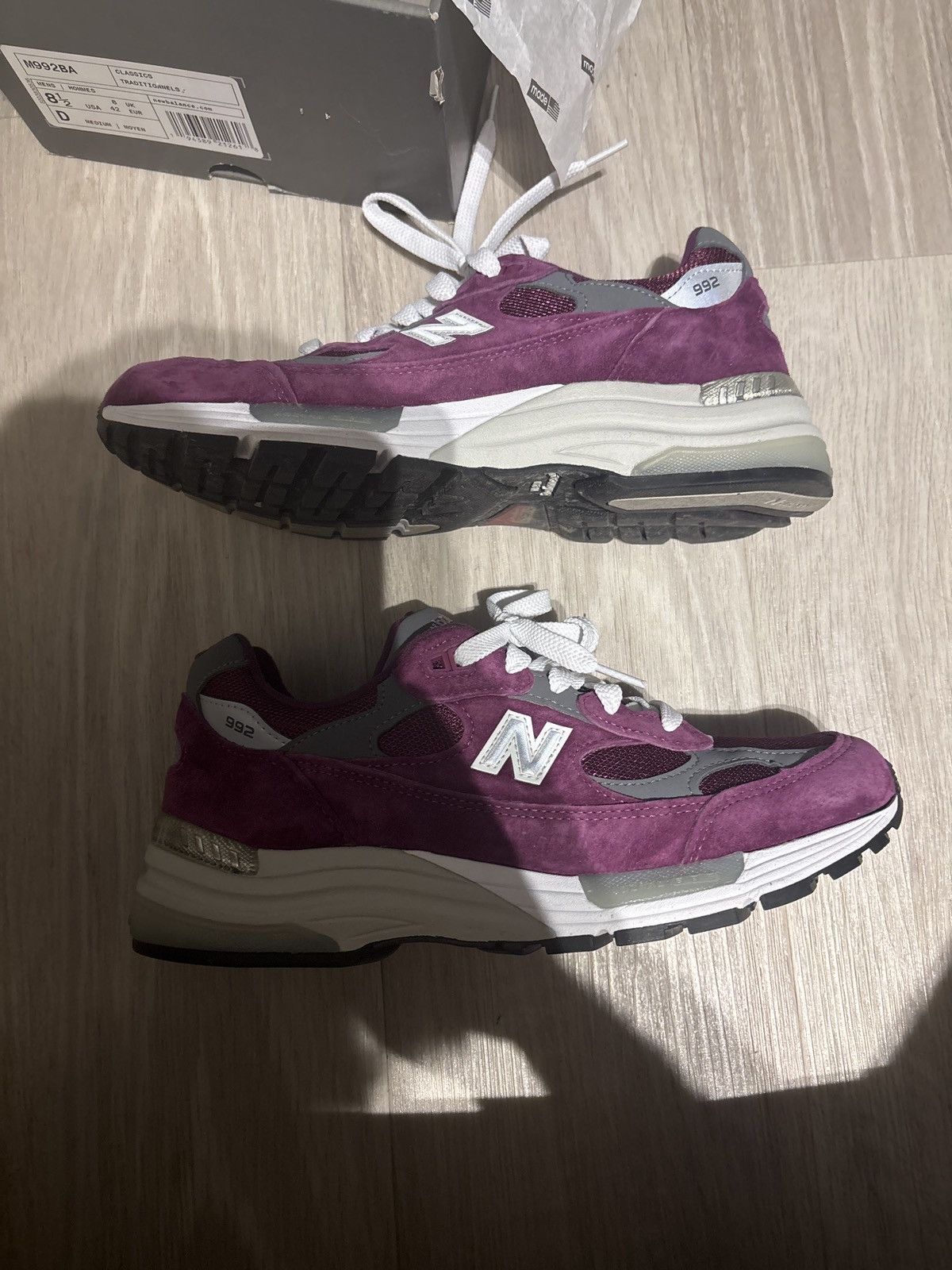 New Balance New bzlance 992 purple/grey Size US 8.5 / EU 41-42 - 7 Thumbnail